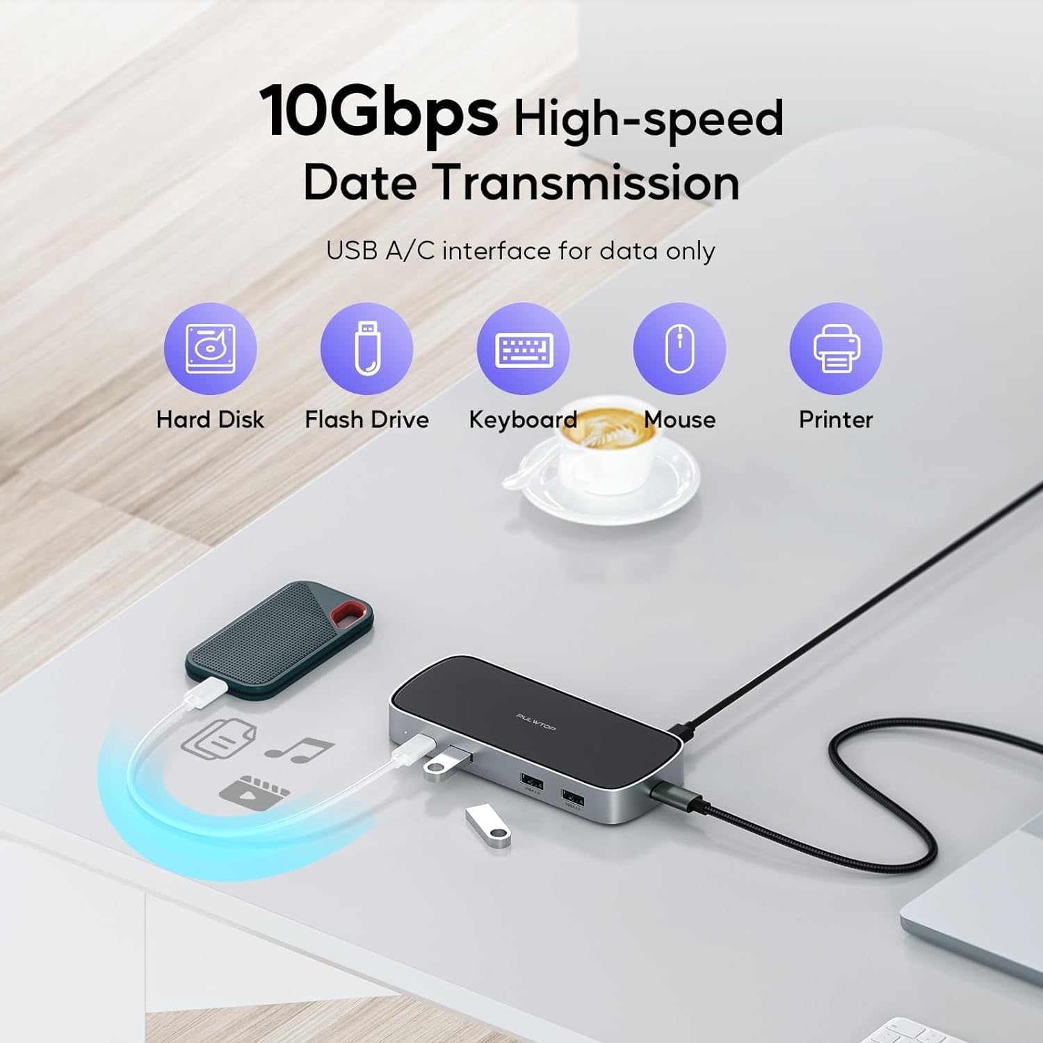 Amazon | PULWTOP ノートパソコン用ドッキングステーション - トリプル